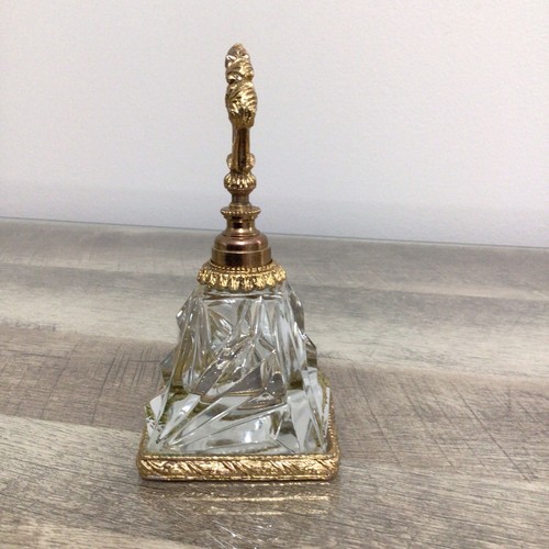 Vintage Stylebuilt Ornate Ormolu Perfume Bottle with Glass Dauber - Picture 3 of 14