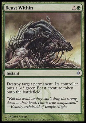 1x Beast Within New Phyrexia MtG Magic Green Uncommon 1 x1 Card Cards | eBay