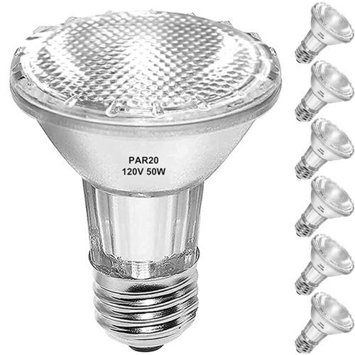 PAR20 Flood Light Bulbs 50W 120V Dimmable - 2/6 Pack E26 Base 2800K Warm White - Picture 19 of 19