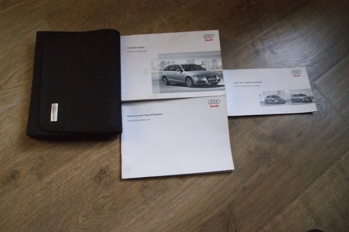 AUDI A4 KOMBI TYP B8 BETRIEBSANLEITUNG / HANDBUCH / GELDBÖRSE 2009 - 2015