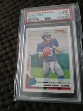 2019 Panini Donruss Daniel Jones RC Canvas Parallel PSA 10 Gem Mint Rookie SP