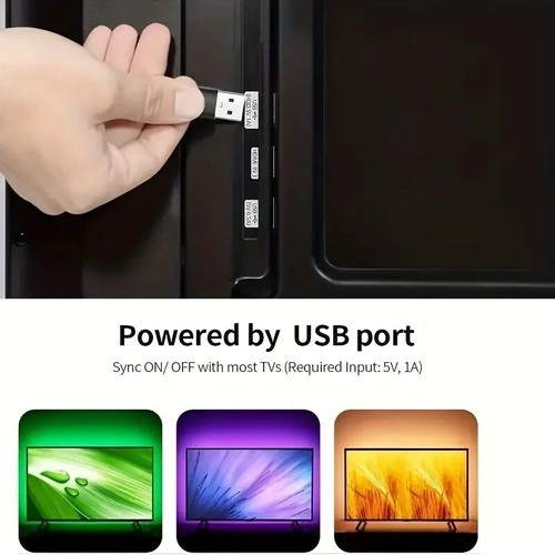 TV LED Lights USB TV Backlight Strip 5050 RGB Lighting Strips Remote Control - Picture 3 of 5