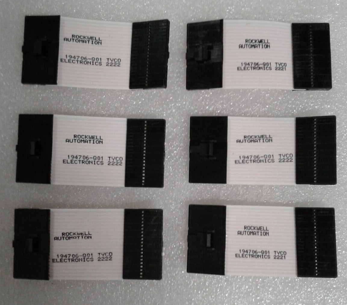 Lot of 6 Allen Bradley 194706-Q01 Powerflex Data Cable Rockwell Automation