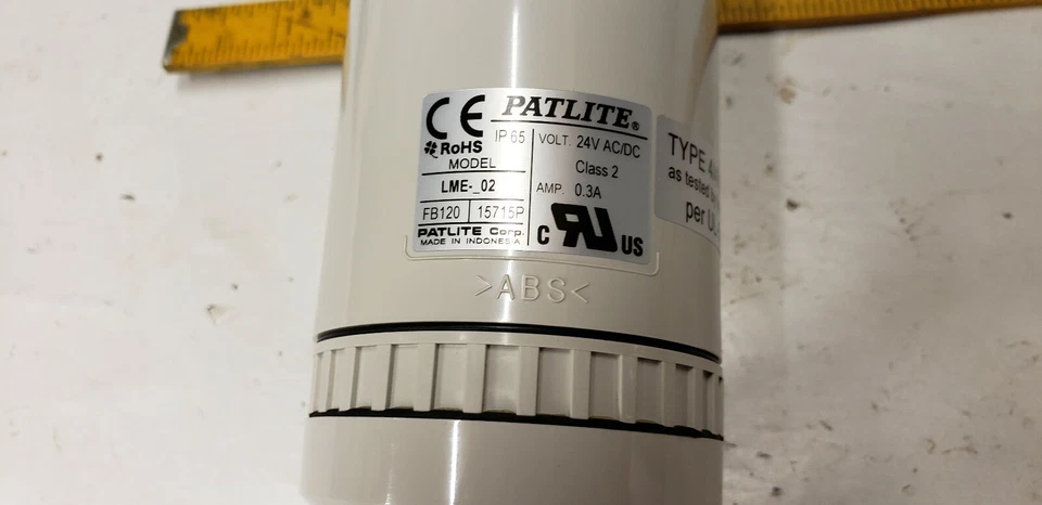 Patlite LME-02 NUR ROT UND GRÜN Signal Lite Tower AC/DC 24 V Neu im Karton - Bild 3 von 4