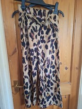Pretty little thing Animal Print Trousers Size 6 Wide Leg