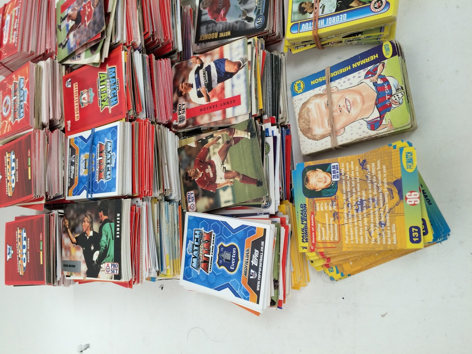 Football Trading Cards & Binders Large Mixed Bundle Merlin ProSet MatchAttax eBay