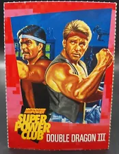 1990s Nintendo Super Power Club Magazine Card #19 Double Dragon III 3 NES