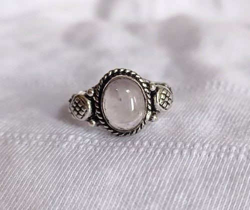 Rose Quartz 925 Sterling Silver Ring: Healing Energy, Unmatched Quality - Picture 2 of 9