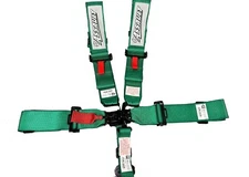 SFI Date 2026 Green 5 Point 3" Wide Safety Race Harness Seat Belt Kit SFI 16.1