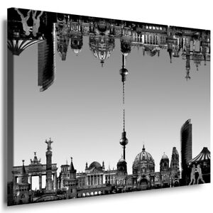 Leinwand Bild Berlin Wandbild Xxl Bild Gerahmt Kunstdruck Schwarz Weiss 5769 C Ebay