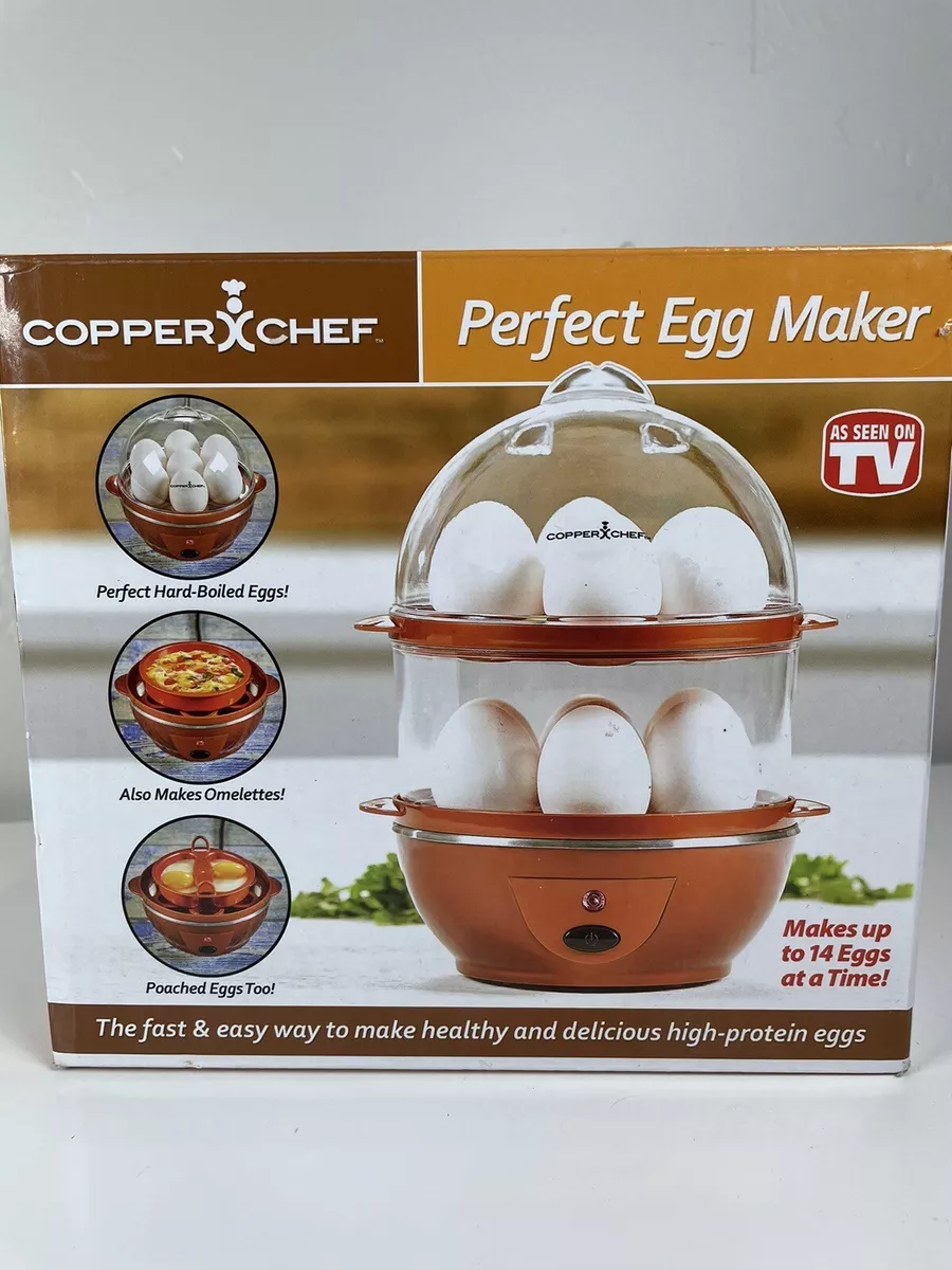 Copper Chef Electric Perfect Egg Maker Hard Boiled Poached As Seen On TV!  In Box