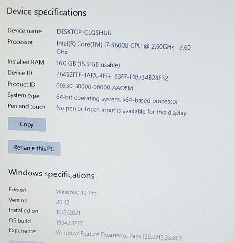 HP EliteBook 850 G2 i7-5600U 2.60GHz 16GB RAM, 512GB SSD, WebCam Win10 Pro - Picture 3 of 11