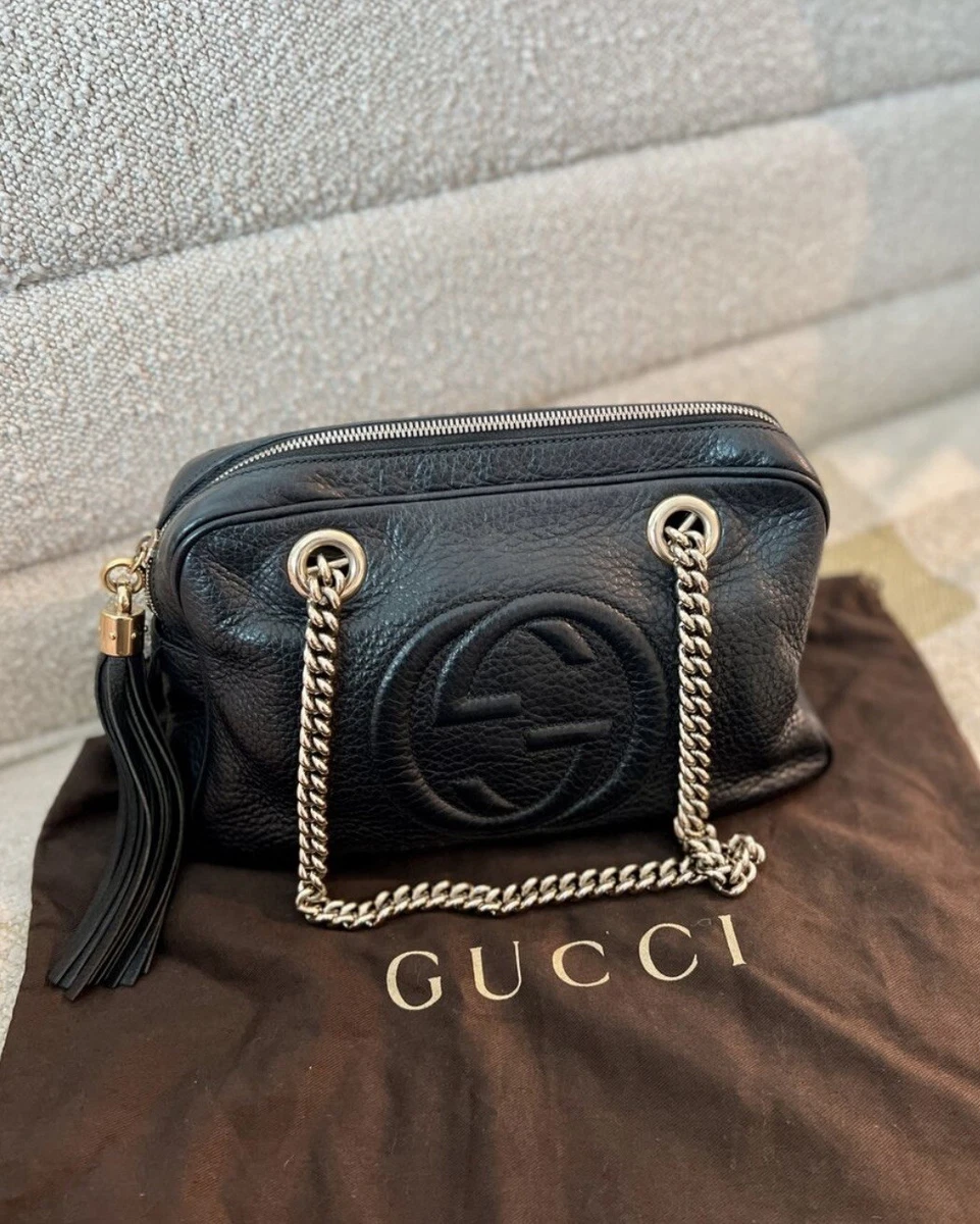 Gucci Soho Crossbody Chain Strap Medium Black - US