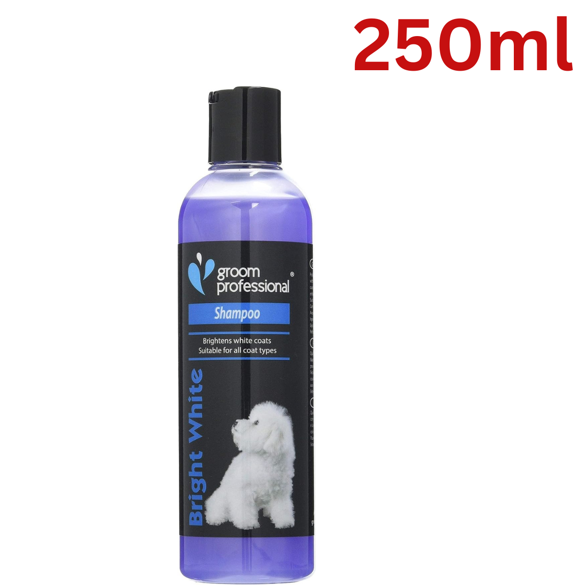Groom Professional Dog Shampoo 250ml 1L 4L Bright White Brightens