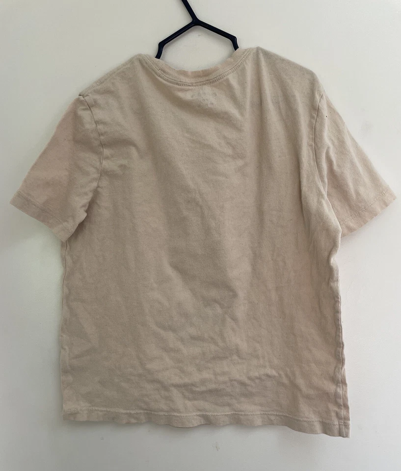 Old Navy Kid Boys Star Wars Galactic Outlaw Boba Fett Short Sleeve Shirt Beige 8 - Image 4 of 4