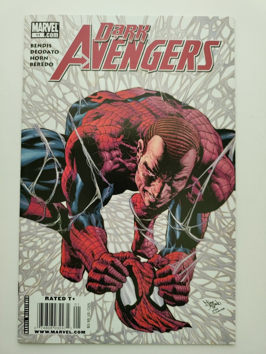 DARK AVENGERS #1 HTF NEWSSTAND SPIDERMAN HOMAGE COVER BENDIS