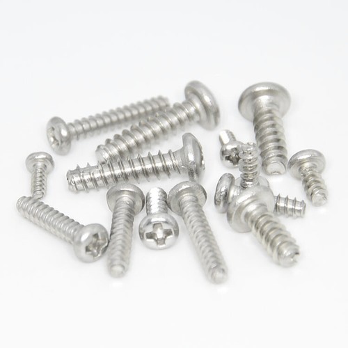 QuarkMRO 304 Stainless Steel Phillips Pan Head Self Tapping Screws - M1.2 To M5 (Choose Size)