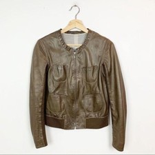 Gimo's Butter Soft Italian Leather Ribbed Jacket