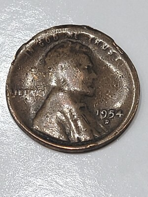 1954d/d/d Wheat Penny Ddo-Off-Center Die Cap. (RARE).