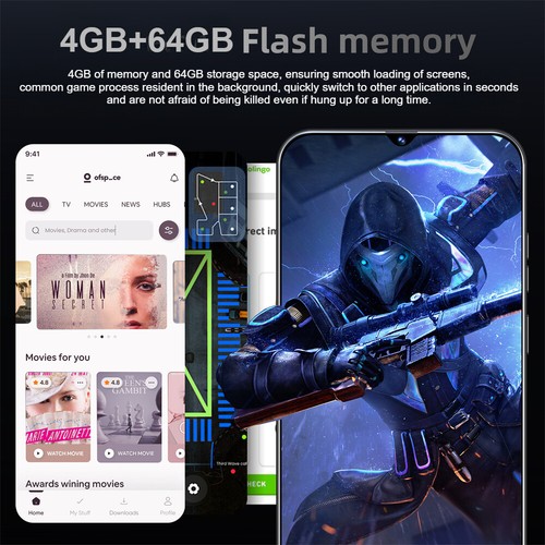 Smartphone Spark 20 Pro+ Android 6.5'' Desbloqueado 4+64GB 5000mAh 12+24MP Doble SIM - Imagen 8 de 25