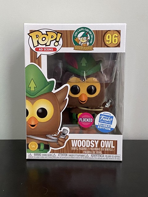 Funko Shop Pop Ad Icons Lend A Hand Care For The Land Woodsy Owl # 96 FLOCKED LE | eBay