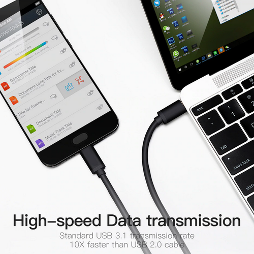 USB 3.1 Type-C Male to USB C Male Sync Charging HD Cable Type C for MacBook Pro - Picture 10 of 14
