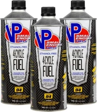 VP Racing Fuels 6205 SEF 4 Cycle Unleaded Fuel, Contains No Oil, 3 Quarts