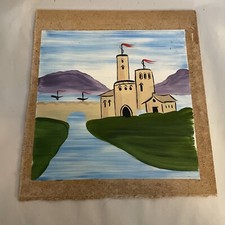 Hand Painted Vintage Bargeware Painting On Wood