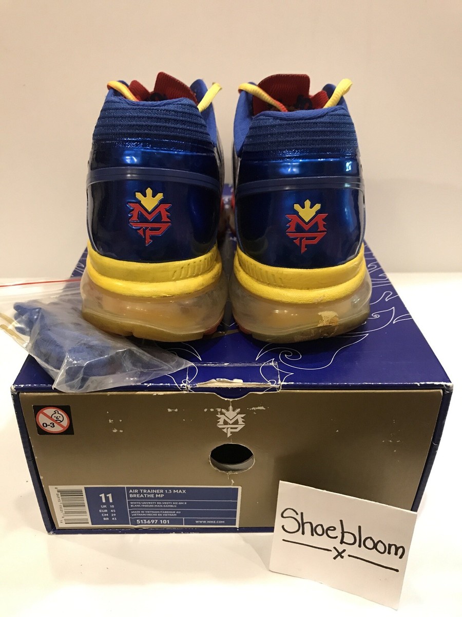 Nike Air Trainer 1.3 Max Breathe MP Manny Pacquiao PE Size