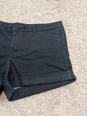 Mossimo Shorts Womens 16 Hot Pants Cuffed Stretch Dark Blue | eBay