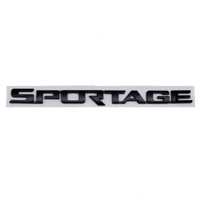 Für KIA 1PCS SPORTAGE hinten Logo Kunststoffe Emblems Ornaments helles Schwarz