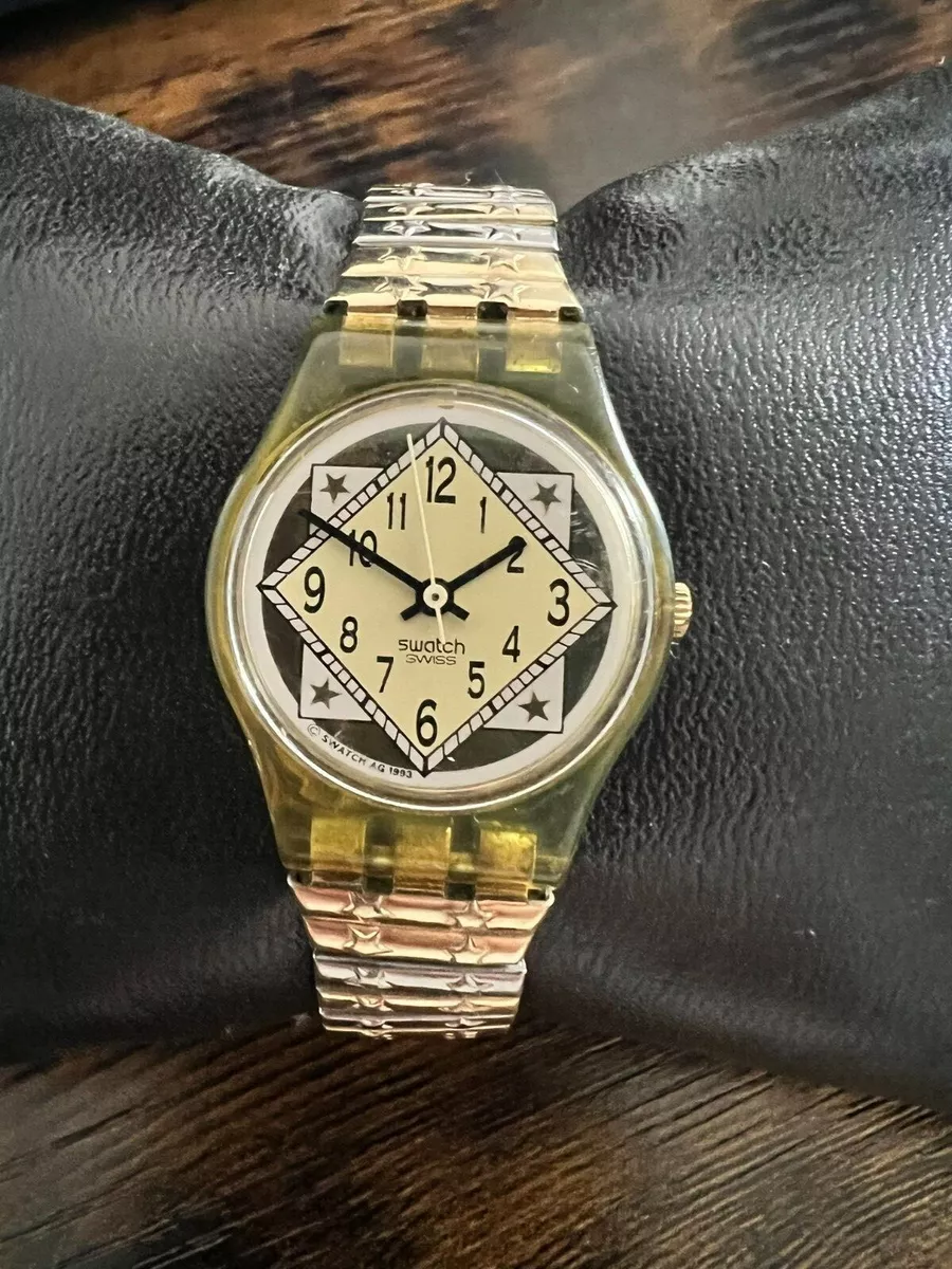Swatch gold and silver watches sale