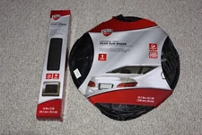 CAR AUTO REAR SUN SHADE AND SIDE WINDOWS CLING SHADE - AUTO DRIVE BRAND - BLACK