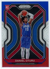 Daniel Oturu 2020-21 Panini Prizm Red White Blue RC #279 Rookie Clippers