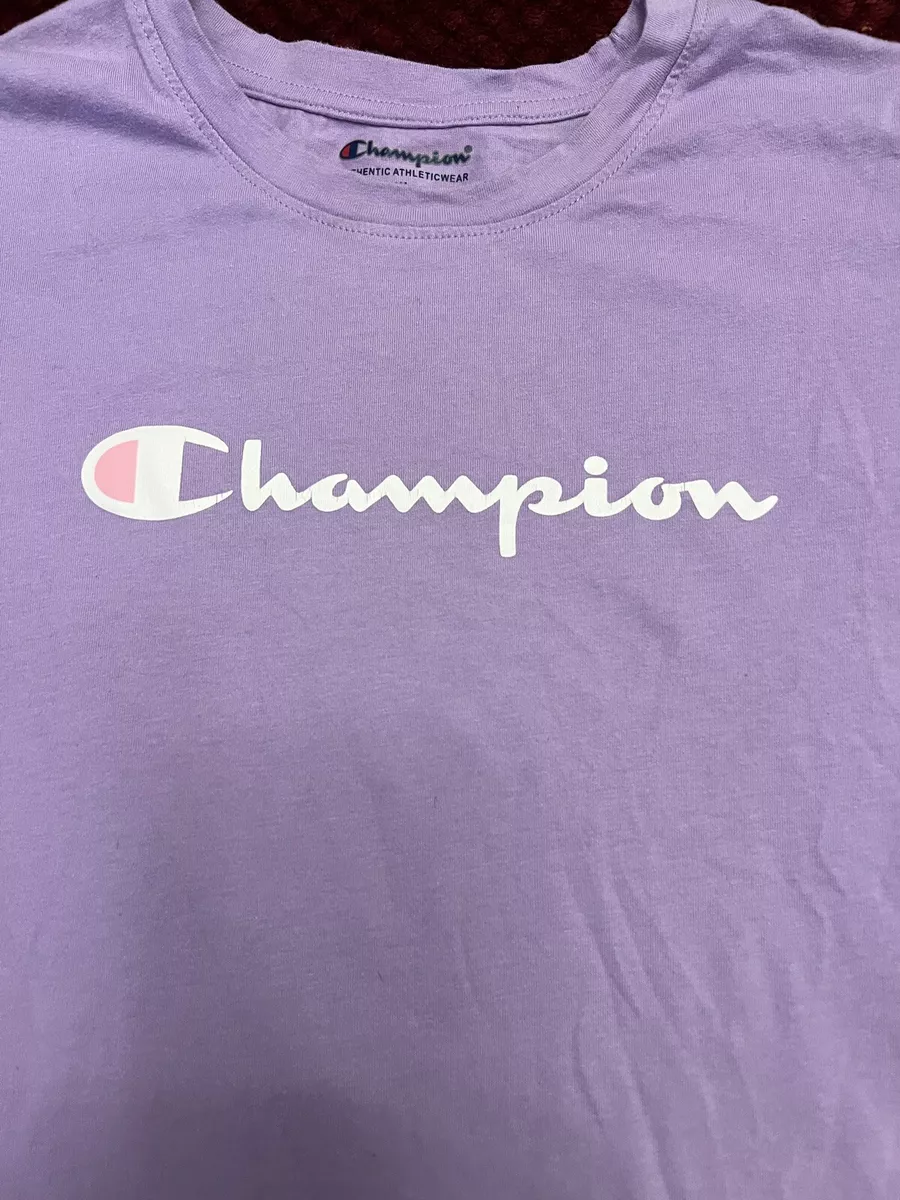 Champion Girls Purple Short Sleeve T Shirt XL Youth eBay