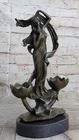 Classic Maiden Artwork Candle Holder Candelabra Bronze Figurine Home Decor Sale