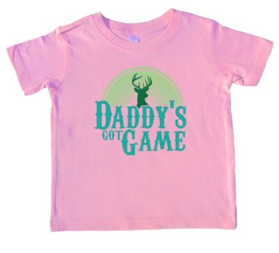 Funny Toddler Baby Shirts Daddys Got Game- Camo Hunting Animal Gifts For  Dad