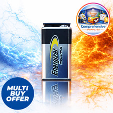 Energizer 9V PP3 Industrial Alkaline Battery Smoke Alarm LR22 MN1604