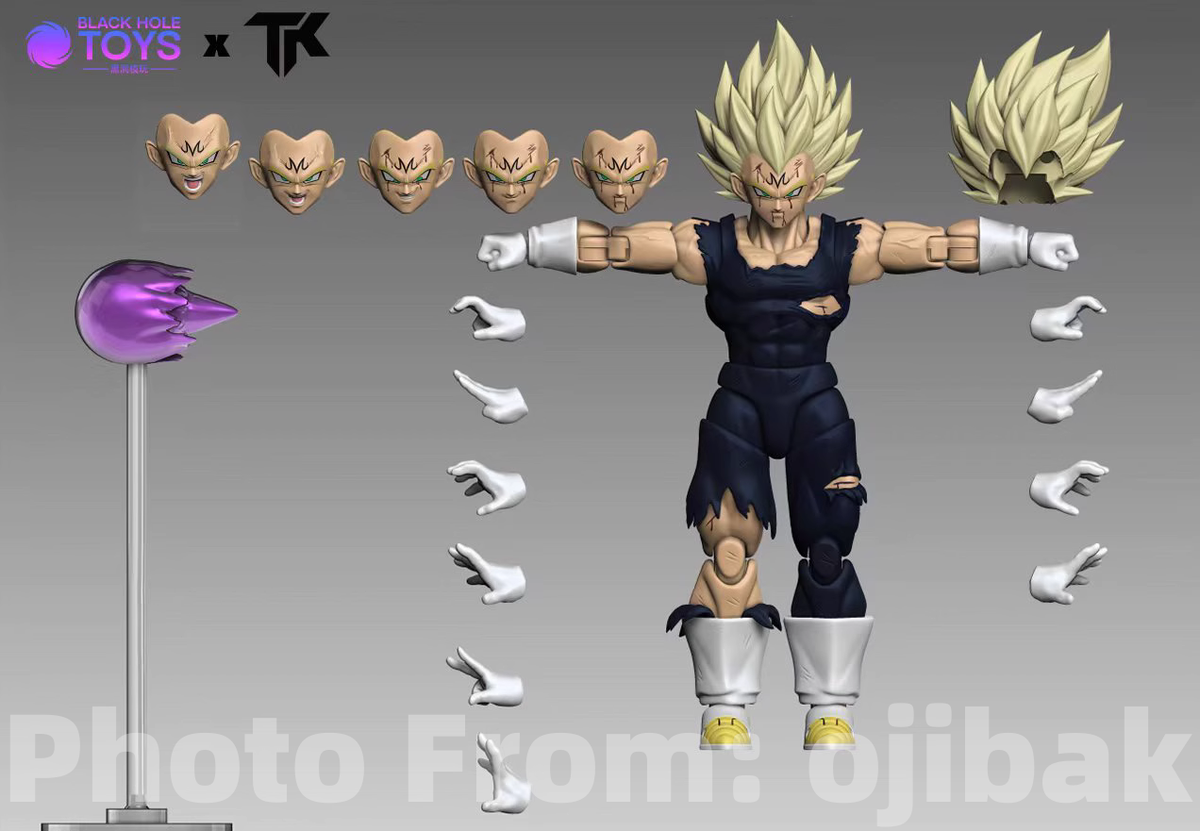 Black Hole & TK Toys Majin Vegeta Black DEMONS AWAKENER Version B