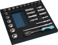 Tecwerk Werkzeugmodul 27-Tlg.2/3-Modul Steckschlü. bestückt Werkzeugmodul