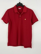 Brooks Brothers 346 Mens Medium Performance Polo Slim Fit Short Sleeve Red Shirt