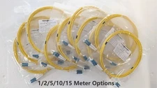 (10 Pack) LC to LC UPC OS2 Duplex Single-Mode Fiber Optic Patch Cable - Jumper