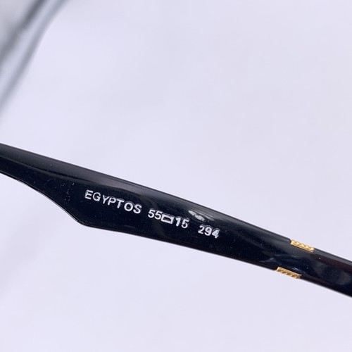 Vintage Yves Saint Laurent EGYPTOS Sunglasses, Black & Blue, 55/16, 130mm - Picture 4 of 6
