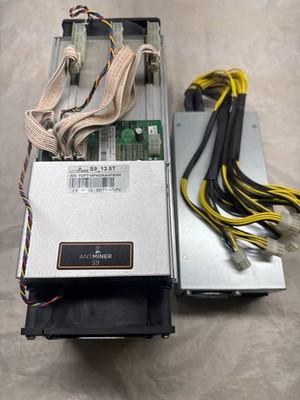 Bitmain Antminer S9-13.5T w/Power Supply APW3++-12-1600
