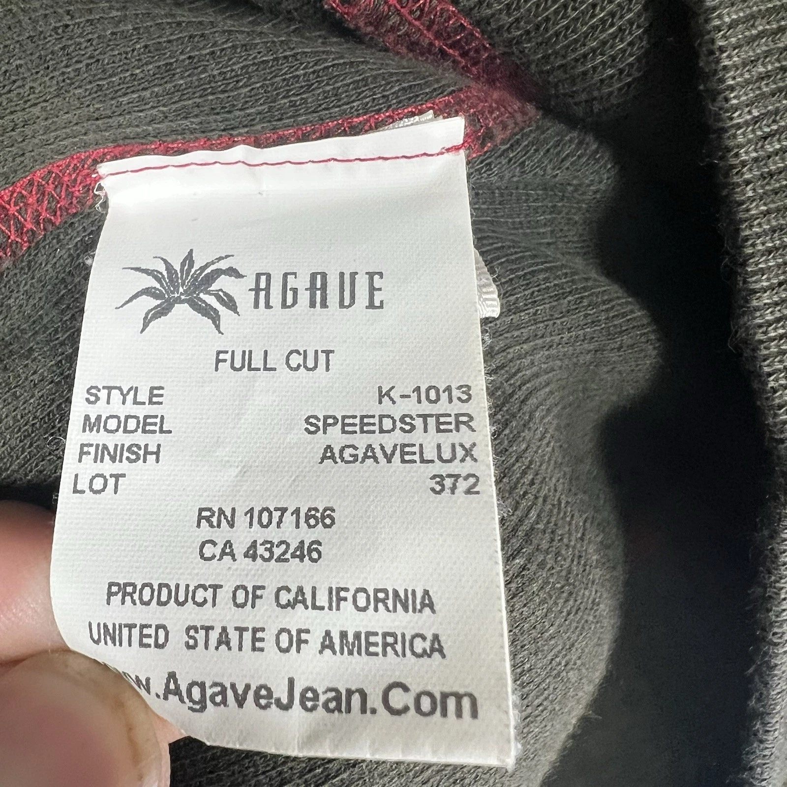 Jake Agave Men XL Brown Speedster K-103 Agavelux Made in USA Full Zip Jacket - product detail image 4