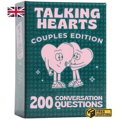 Sprechende Herzen Paare Kartenspiel - 200 Fragen + 2 Wild Cards für Valentinstag