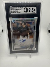 2021 Bowman Chrome 1st Bowman Tanner Allen Refractor Auto /499 A288 SGC 9.5