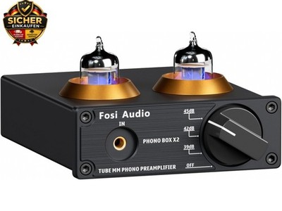 Box X2 Phono Vorverstärker für MM Plattenspieler, Vorverstärker mit Ga