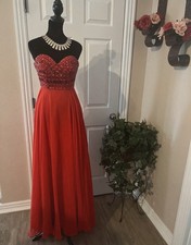 Mori lee red strapless sexy beaded prom cocktail dress Size 0 XS Party