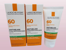 LA ROCHE POSAY ANTHELIOS CLEAR SKIN SPF60 SUNSCREEN DRY TOUCH 1.7OZ EXP:2028 2PC